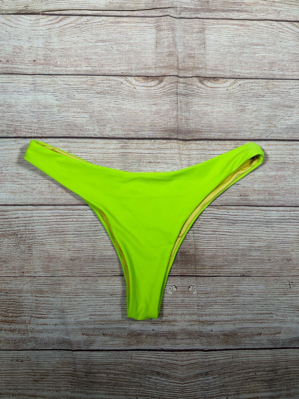 RELLECIGA Neon Lime High-Cut Bikini Bottom